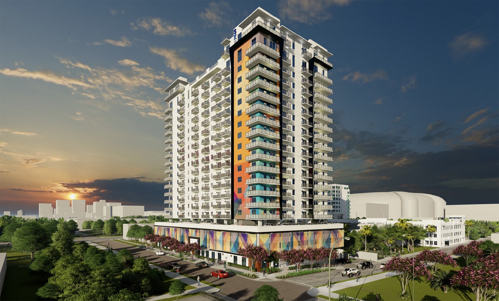 Exterior rendering of Sky property in St. Petersburg