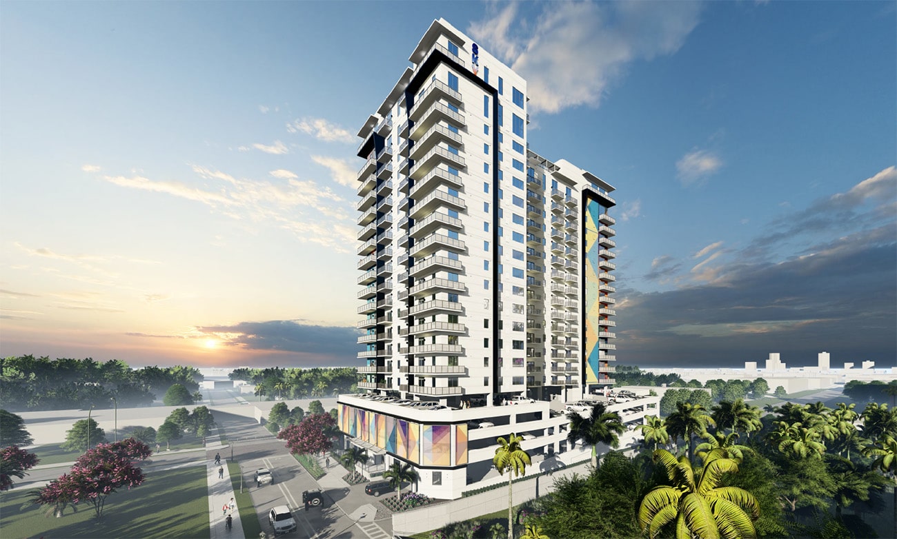 Exterior rendering of Sky property in St. Petersburg