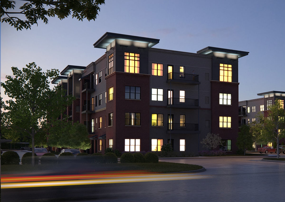 Exterior photo of Starkweather Lofts in Plymouth