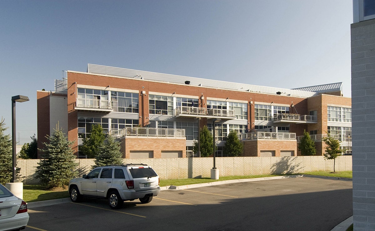 Exterior photo of Station 3 Lofts in Royal Oak