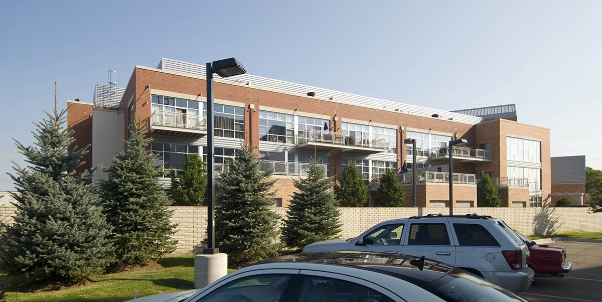 Exterior photo of Station 3 Lofts in Royal Oak